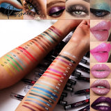 36 Color Eye Shadow Pen Waterproof 2 In 1 Not Smudge Stick Lip Makeup Glitter Shimmer Long-Lasting