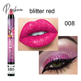 36 Color Eye Shadow Pen Waterproof 2 In 1 Not Smudge Stick Lip Makeup Glitter Shimmer Long-Lasting 8