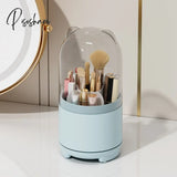 360 Degree Rotating Makeup Organizer Desktop Cosmetic Brushes Dust-Proof Lipstick Eyebrow Pen Eye