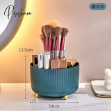 360 Degree Rotating Makeup Organizer Desktop Cosmetic Brushes Dust-Proof Lipstick Eyebrow Pen Eye