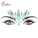 3D Acrylic Glitter Rhinestone Temporary Sexy Face Tattoo Sticker Diy Kids Holiday Party Masquerade