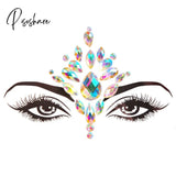 3D Acrylic Glitter Rhinestone Temporary Sexy Face Tattoo Sticker Diy Kids Holiday Party Masquerade