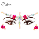 3D Acrylic Glitter Rhinestone Temporary Sexy Face Tattoo Sticker Diy Kids Holiday Party Masquerade