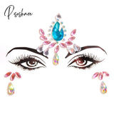 3D Acrylic Glitter Rhinestone Temporary Sexy Face Tattoo Sticker Diy Kids Holiday Party Masquerade