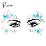 3D Acrylic Glitter Rhinestone Temporary Sexy Face Tattoo Sticker Diy Kids Holiday Party Masquerade