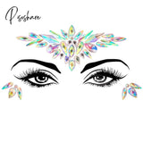 3D Acrylic Glitter Rhinestone Temporary Sexy Face Tattoo Sticker Diy Kids Holiday Party Masquerade