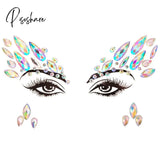 3D Acrylic Glitter Rhinestone Temporary Sexy Face Tattoo Sticker Diy Kids Holiday Party Masquerade