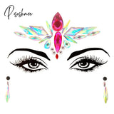 3D Acrylic Glitter Rhinestone Temporary Sexy Face Tattoo Sticker Diy Kids Holiday Party Masquerade