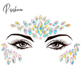 3D Acrylic Glitter Rhinestone Temporary Sexy Face Tattoo Sticker Diy Kids Holiday Party Masquerade