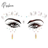 3D Acrylic Glitter Rhinestone Temporary Sexy Face Tattoo Sticker Diy Kids Holiday Party Masquerade