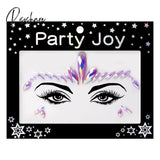 3D Crystal Temporary Tattoo Sticker Glitter Eyebrow Makeup Face Eyes Diamond Pearl Jewels Stickers