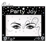 3D Crystal Temporary Tattoo Sticker Glitter Eyebrow Makeup Face Eyes Diamond Pearl Jewels Stickers