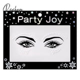 3D Crystal Temporary Tattoo Sticker Glitter Eyebrow Makeup Face Eyes Diamond Pearl Jewels Stickers