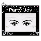 3D Crystal Temporary Tattoo Sticker Glitter Eyebrow Makeup Face Eyes Diamond Pearl Jewels Stickers