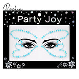 3D Crystal Temporary Tattoo Sticker Glitter Eyebrow Makeup Face Eyes Diamond Pearl Jewels Stickers