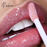 3D Lip Gloss Transparent Holographic Plumping Shiny Pearl Moisturizer Color-Changing Oil Makeup