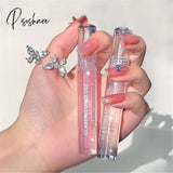 3D Lip Gloss Transparent Holographic Plumping Shiny Pearl Moisturizer Color-Changing Oil Makeup