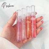 3D Lip Gloss Transparent Holographic Plumping Shiny Pearl Moisturizer Color-Changing Oil Makeup