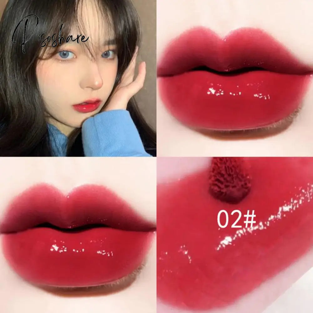 3D Lip Gloss Transparent Holographic Plumping Shiny Pearl Moisturizer Color-Changing Oil Makeup