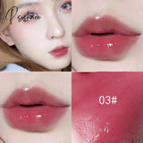 3D Lip Gloss Transparent Holographic Plumping Shiny Pearl Moisturizer Color-Changing Oil Makeup
