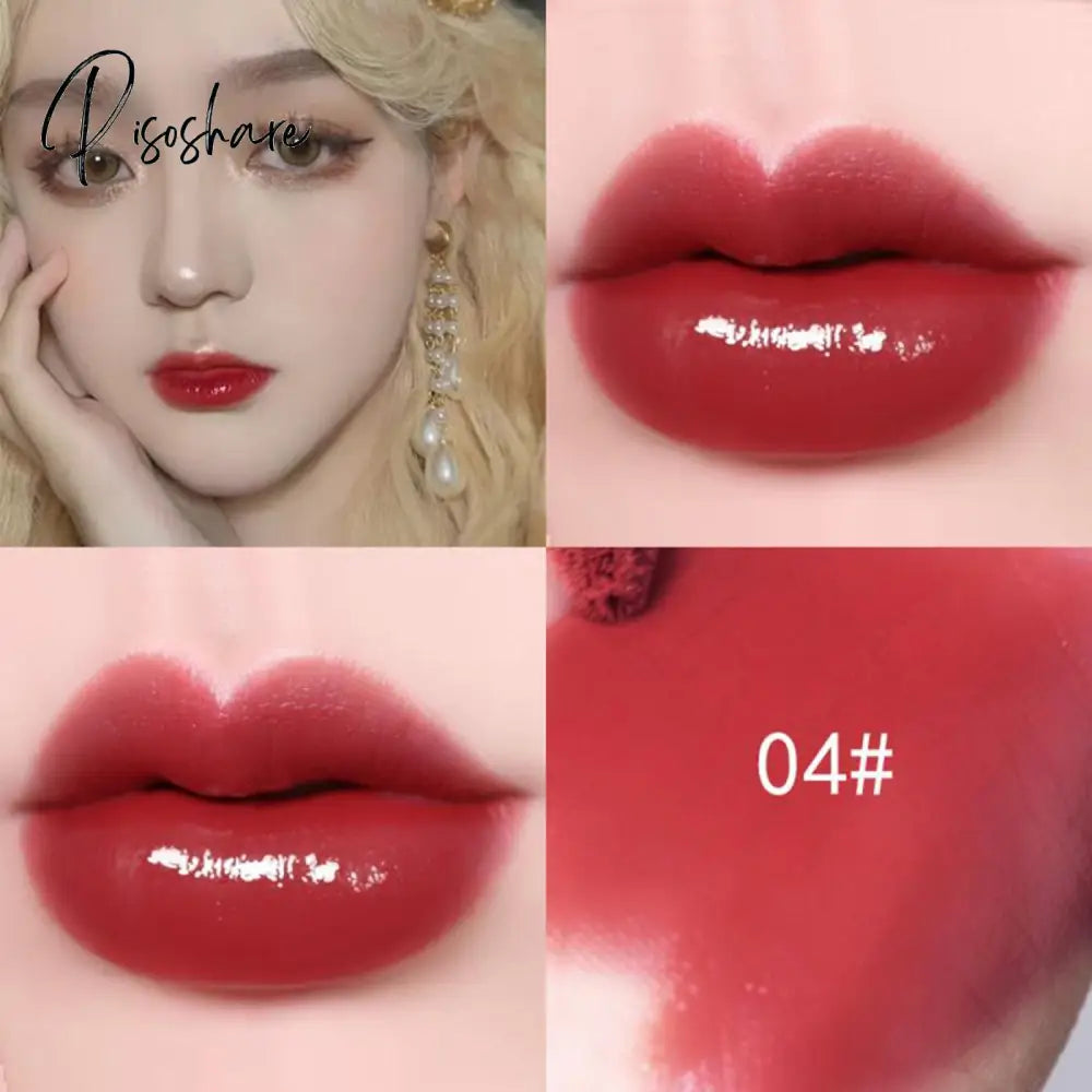 3D Lip Gloss Transparent Holographic Plumping Shiny Pearl Moisturizer Color-Changing Oil Makeup