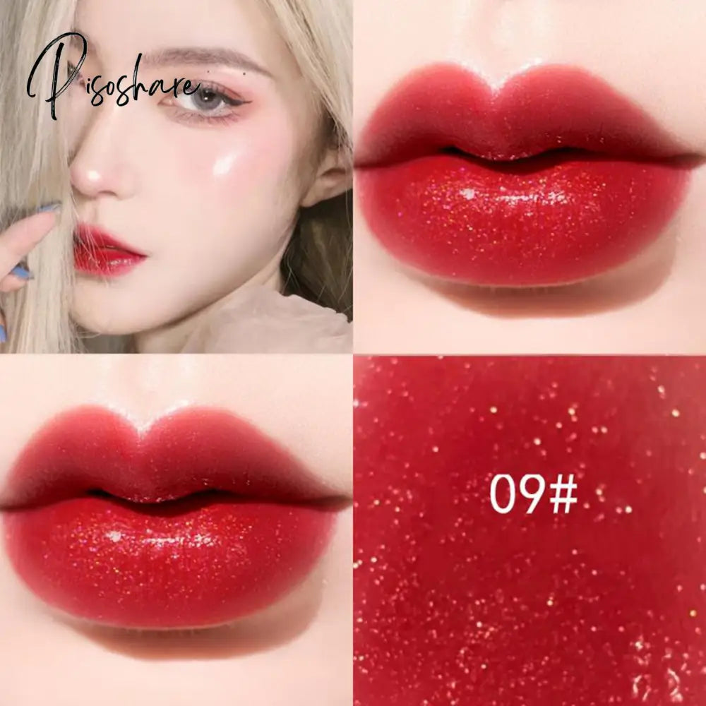 3D Lip Gloss Transparent Holographic Plumping Shiny Pearl Moisturizer Color-Changing Oil Makeup
