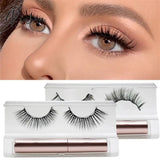 3D Magnetic Eyelashes Set Waterproof Lasting Naturally Eyeliner Magnet Makeup Extension False Kit