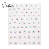 3D Party Festival Decoration Self Adhesive Face Body Colored Glitter Diamonds Jewels Stickers Art
