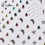 3D Party Festival Decoration Self Adhesive Face Body Colored Glitter Diamonds Jewels Stickers Art