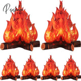 3D Simulation Flame Festival Party Decoration Outdoor Barbecue Beach Vacation Photo Props Christmas