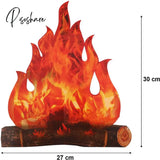 3D Simulation Flame Festival Party Decoration Outdoor Barbecue Beach Vacation Photo Props Christmas