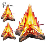 3D Simulation Flame Festival Party Decoration Outdoor Barbecue Beach Vacation Photo Props Christmas