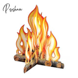3D Simulation Flame Festival Party Decoration Outdoor Barbecue Beach Vacation Photo Props Christmas