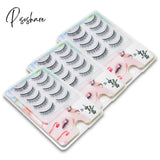 3D Slender Natural False Eyelashes Curling Cross Nude Makeup Office Worker Student Bridal