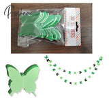 3M Paper Butterfly Garland Rose Gold Hanging Banner Flag Diy Adult Kids Birthday Party Decoration