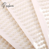 3Mm/4Mm/5Mm/6Mm 3D Face Pearl Makeup Temporary Tattoo Self Adhesive White Jewels Stickers Festival