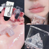 3Pcs Ice Mountain Lip Gloss Crystal Jelly Glaze Transparent Oil Moisturizing Waterproof Liquid