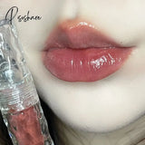 3Pcs Ice Mountain Lip Gloss Crystal Jelly Glaze Transparent Oil Moisturizing Waterproof Liquid