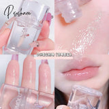 3Pcs Ice Mountain Lip Gloss Crystal Jelly Glaze Transparent Oil Moisturizing Waterproof Liquid