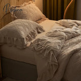 3Pcs Lace Quilt Pillowcase Single Double Summer Air Conditioning Throw Blanket Nap Thin