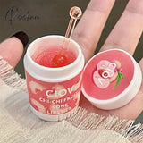 3Pcs Strawberry Ice Cream Lip Masks Moisturizing Unisex Balm Set Fade Lines Oil Honey Peach Korean