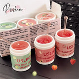 3Pcs Strawberry Ice Cream Lip Masks Moisturizing Unisex Balm Set Fade Lines Oil Honey Peach Korean