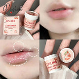 3Pcs Strawberry Ice Cream Lip Masks Moisturizing Unisex Balm Set Fade Lines Oil Honey Peach Korean