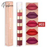 4/6 Colors Capsule Lipstick Set Non-Stick Cup Long Lasting Moisturing Lip Gloss Velvet Sexy Stick