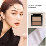 4 Color Matte Contour Sticker Shimmer Powder Highlighters Bronzers Nose Shadow Waterproof