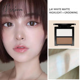 4 Color Matte Contour Sticker Shimmer Powder Highlighters Bronzers Nose Shadow Waterproof