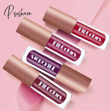 4 Color/Set Metallic Fine Glitter Matte Liquid Lipstick Waterproof Shimmer Lip Gloss Satin Color