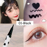 4 Colors Brown Lying Silkworm Liquid Eyeliner Pen Waterproof Big Eyes Makeup Smooth Quick-Drying