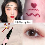 4 Colors Brown Lying Silkworm Liquid Eyeliner Pen Waterproof Big Eyes Makeup Smooth Quick-Drying