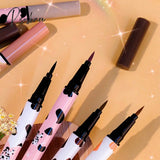 4 Colors Brown Lying Silkworm Liquid Eyeliner Pen Waterproof Big Eyes Makeup Smooth Quick-Drying